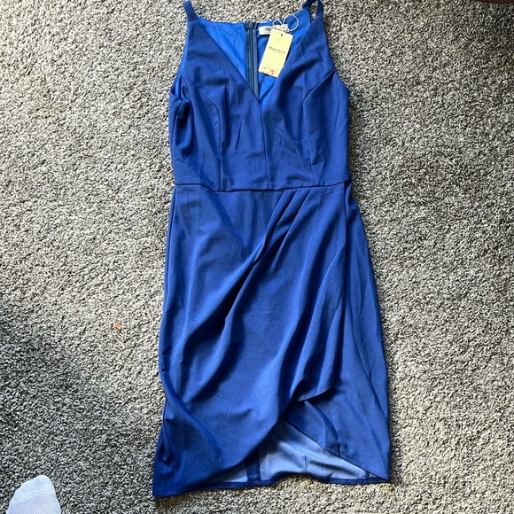 Manydress Women's Sleeveless V Neck Summer Dress faux-Wrap - Picture 2 of 5